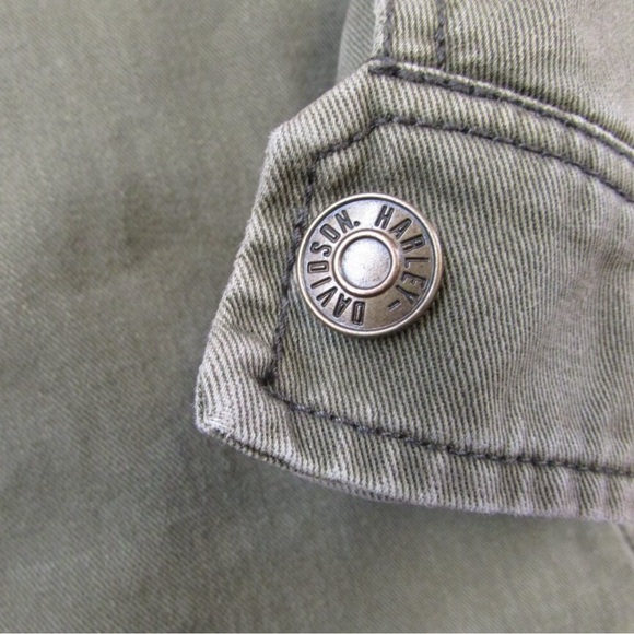 Harley Davidsons Women XL hooded canvas jacket - Picture 6 of 16